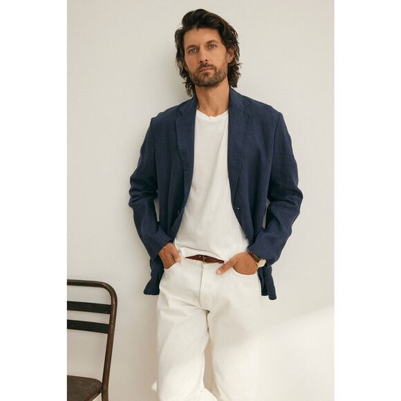 Velvet by Graham & Spencer Warren Blazer in Navy XL - Picture 2 of 5